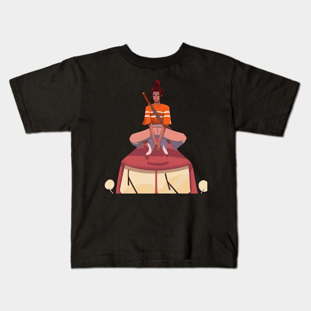 A Free Bus Ride Kids T-Shirt by draneses